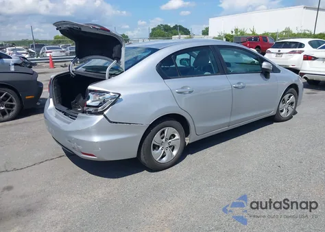 2015 Honda Civic Lx из США, поврежденный, VIN 2HGFB2F57FH535545